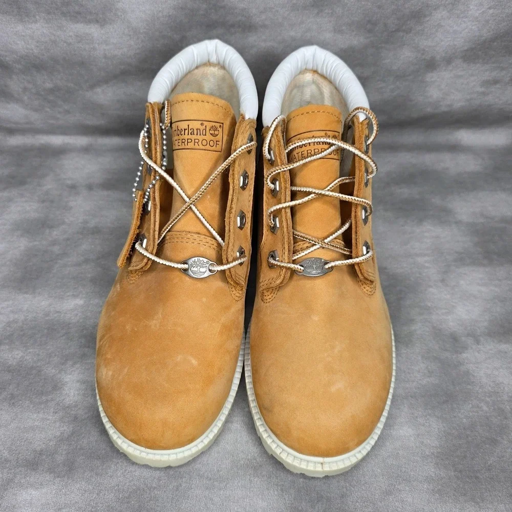 Timberland Nellie Chukka Boots Waterproof #23346 Wheat Womens Sz 6.5 *READ